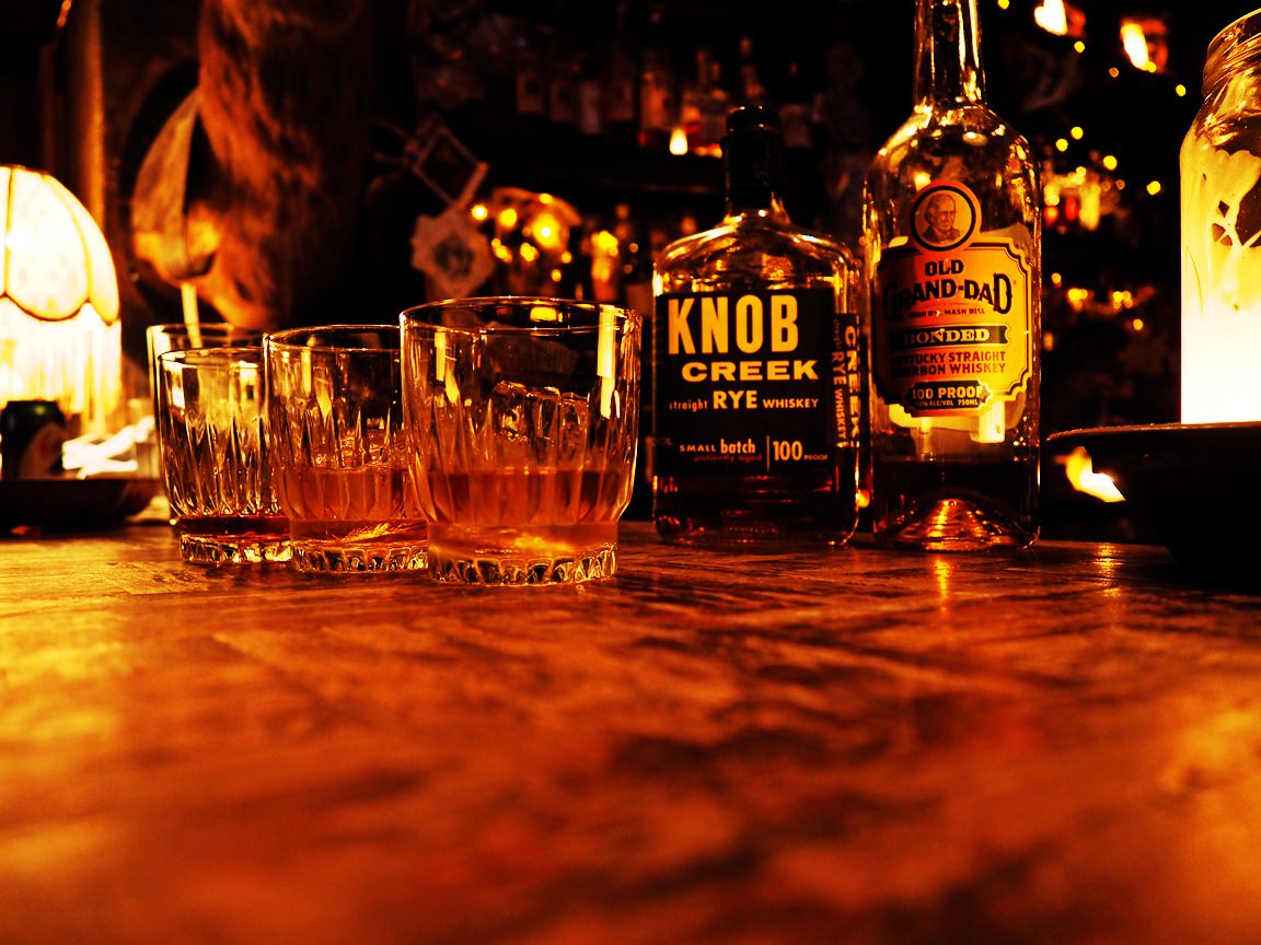 Knob Creek Rye Whiskey & Grand-Dad Bourbon Straight Whiskey