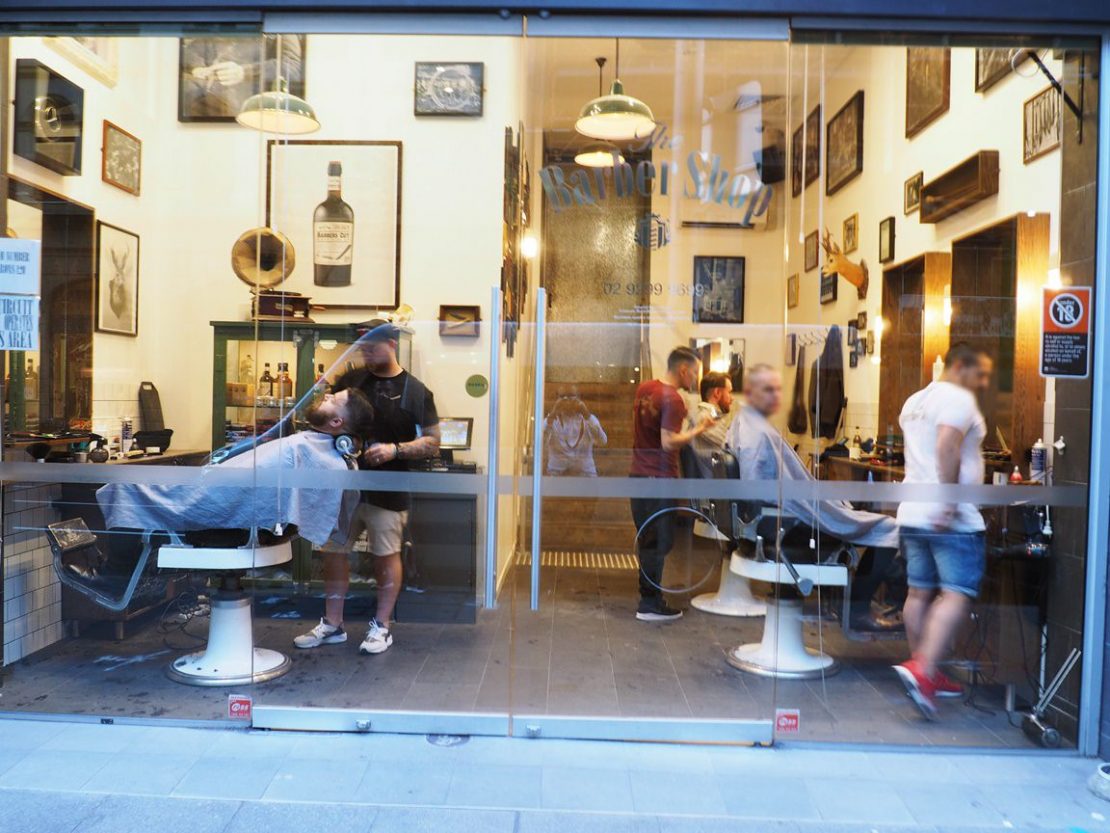 The Barber Shop Entrance