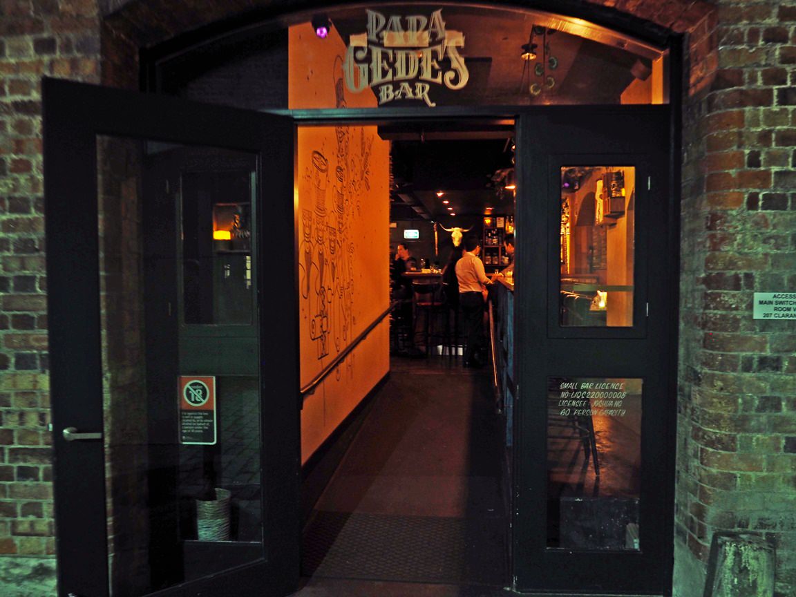 Papa Gede's Bar Entrance