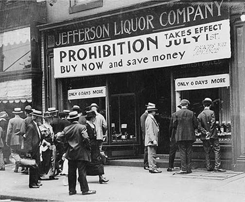 Alcohol Prohibition in America (I do not own rights to this image)